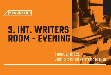 PROJEKTOR: 3. INT. Writers room – Evening